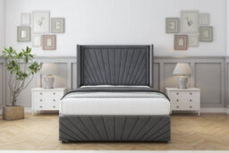 "Sloomy Rutherford Armour Coniston Divan Bed Set No Drawers With 54"" Wingback & 12"" Footboard 3' Single" - thumbnail 1