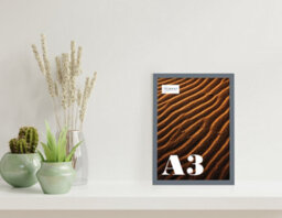 A3 Grey Picture Frame Fits A3 (29.7 X 42Cm - 11.7 X 16.5In) Poster, Photo, Artwork, Or Print. - thumbnail 4