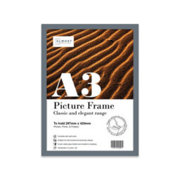 A3 Grey Picture Frame Fits A3 (29.7 X 42Cm - 11.7 X 16.5In) Poster, Photo, Artwork, Or Print. - thumbnail 1
