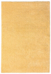 Yellow Shaggy Modern Plain Rug Easy To Clean Dining Room-200Cm X 290Cm - thumbnail 1