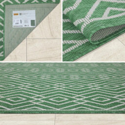 Homeart Outdoor Rugs Easy Cleaning Area Rugs For Balcony,garden,picnic,uv Weather Resistant Green Cream, 180 X 270 Cm - thumbnail 4