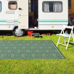 Homeart Outdoor Rugs Easy Cleaning Area Rugs For Balcony,garden,picnic,uv Weather Resistant Green Cream, 180 X 270 Cm - thumbnail 2