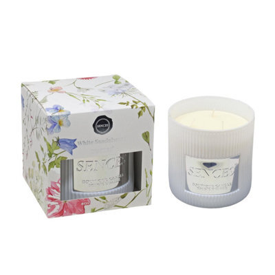 Sences 1000G Scented Candle Jar White Sandalwood Triple Wick Luxury Gift Box - image 1