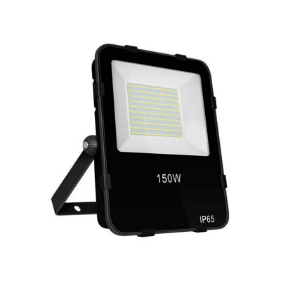 Phoebe Led With Photocell Sensor Floodlight 150W Atlas Cool White Black Powder Coat