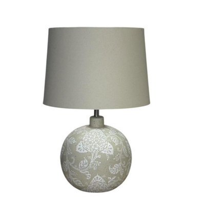 Minster 59 X 40 Cm Lamp And Shade - Ceramic - L33 X W40 X H59 Cm - image 1