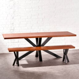 Timber Foundry Spider Leg Dining Table 6-8 Seater, Natural - thumbnail 4