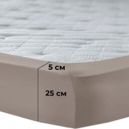 Aspire Homeware Beige Fitted Sheet-(25Cm) Deep Hotel Quality -Breathable Fitted Bed Sheets King (L)200 X (W)152Cm - thumbnail 6
