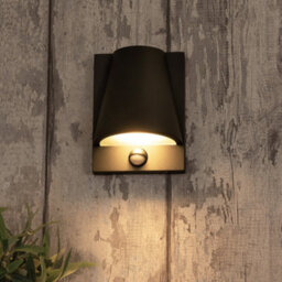 Litecraft Astrid Anthracite Outdoor Wall Light With Pir Sensor - thumbnail 1