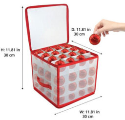 Vivo 64 Bauble Storage Box For Set Of 64 Baubles Christmas Tree Decoration Organiser - thumbnail 2