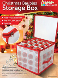Vivo 64 Bauble Storage Box For Set Of 64 Baubles Christmas Tree Decoration Organiser - thumbnail 3