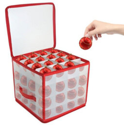 Vivo 64 Bauble Storage Box For Set Of 64 Baubles Christmas Tree Decoration Organiser - thumbnail 1