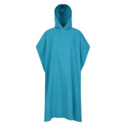 Mountain Warehouse Womens/ladies Lagoon Microfibre Poncho Teal (One Size) - thumbnail 1