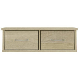 Walplus Wall-Mounted Drawer Shelf Sonoma Oak 60X26X18.5 Cm Engineered Wood - thumbnail 4