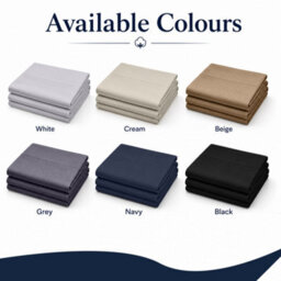 Moonlight Bedding 100% Cotton Hotel Quality Flat Bed Sheet, Top Sheet For  Guest House, Spa & Airbnb (Grey,double, 225X275 Cm) - thumbnail 8