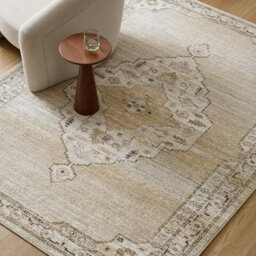 Livabliss Fifth Avenue-Vintage Brown Off-White Grey Traditional Boho Fringe Living Dining Bedroom Rug 200 X 275 Cm Easy Care, Non Shedding - thumbnail 7