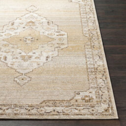Livabliss Fifth Avenue-Vintage Brown Off-White Grey Traditional Boho Fringe Living Dining Bedroom Rug 200 X 275 Cm Easy Care, Non Shedding - thumbnail 5