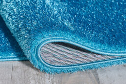 Smart Living Shaggy Soft Area Rug, Fluffy Living Room Carpet, Kitchen Floor, Bedroom Ultra Soft Rugs 80Cm X 150Cm - Teal - thumbnail 4
