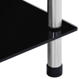 Vidaxl 6-Tier Shelf Black 40X40X160 Cm Tempered Glass - thumbnail 5