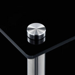 Vidaxl 6-Tier Shelf Black 40X40X160 Cm Tempered Glass - thumbnail 3