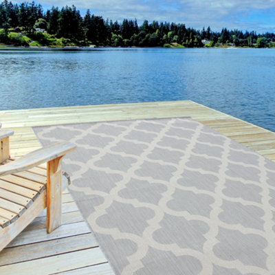 The Rugs Ecology Collection Outdoor Rugs In Grey 400G - image 1