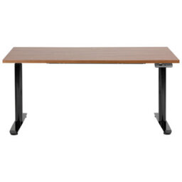 Beliani Electric Adjustable Standing Desk Destinas Brown/ Black 160 Cm 72 Cm - thumbnail 4