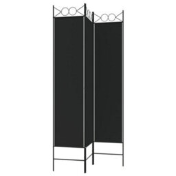 Walplus 3-Panel Room Divider Black 120X200 Cm Fabric - thumbnail 5