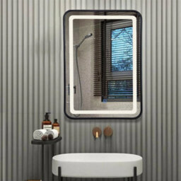 Illuminated Bathroom Led Mirror With Demister Touch Sensor Wall Mounted Dimmable 40Cmx60Cm - thumbnail 4
