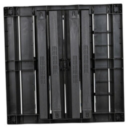 Urbn-Living Urbnliving 72Cm Height Large Rectangle Garden Slatted Plastic Table Patio Deck Outdoor Furniture Black - thumbnail 2
