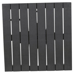Urbn-Living Urbnliving 72Cm Height Large Rectangle Garden Slatted Plastic Table Patio Deck Outdoor Furniture Black - thumbnail 3