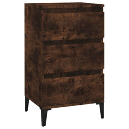 Berkfield Bedside Cabinet Smoked Oak 40X35X70 Cm Engineered Wood - thumbnail 2