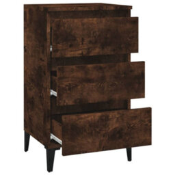 Berkfield Bedside Cabinet Smoked Oak 40X35X70 Cm Engineered Wood - thumbnail 6