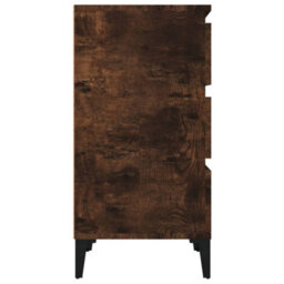 Berkfield Bedside Cabinet Smoked Oak 40X35X70 Cm Engineered Wood - thumbnail 8