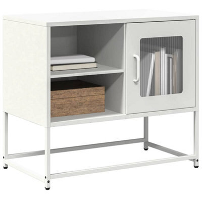 Berkfield Tv Cabinet White 68X39X60.5 Cm Steel - image 1