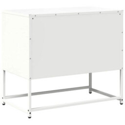 Berkfield Tv Cabinet White 68X39X60.5 Cm Steel - thumbnail 8
