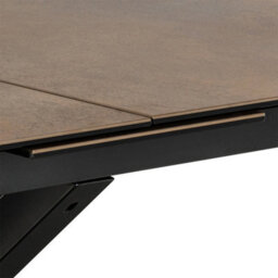 Furniture To Go Heaven Extendable Dining Table With Ceramic Rusty Brown (L) 240Cm Seats Up To 6 - thumbnail 8