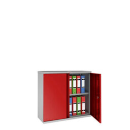 Phoenix Safe Company Phoenix Sc Series Sc1010Grk 2 Door 1 Shelf Stationery Cupboard In Red With Key Lock - thumbnail 2