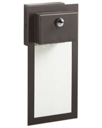 Beliani Black Outdoor Led Wall Light Sconce With Motion Sensor, W16 X D7 X H33Cm - thumbnail 3