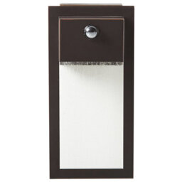 Beliani Black Outdoor Led Wall Light Sconce With Motion Sensor, W16 X D7 X H33Cm - thumbnail 2