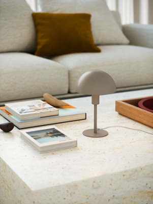 Nordlux Ellen Metal Table Lamp Dome Shade Brown,mains - image 1