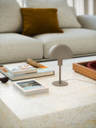 Nordlux Ellen Metal Table Lamp Dome Shade Brown,mains - thumbnail 5