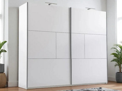 Arte Discover The Sleek White Matte Nimes W250 Cm Sliding Wardrobe - Space-Savvy Style Meets Smart Storage - image 1