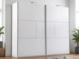 Arte Discover The Sleek White Matte Nimes W250 Cm Sliding Wardrobe - Space-Savvy Style Meets Smart Storage - thumbnail 1