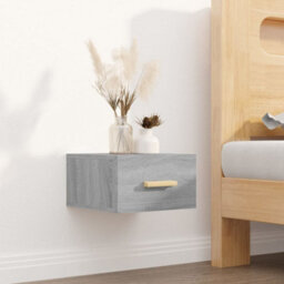 Berkfield Wall-Mounted Bedside Cabinets 2 Pcs Grey Sonoma 35X35X20 Cm - thumbnail 3