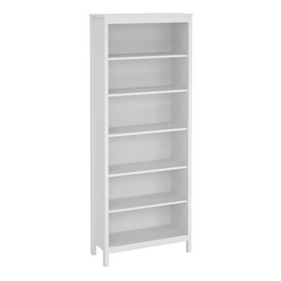 Furniture To Go Madrid Bookcase With 5 Shelves In White - image 1