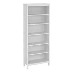 Furniture To Go Madrid Bookcase With 5 Shelves In White - thumbnail 1