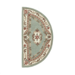 Green Traditional Wool Rug, Handmade Rug With 25mm Thickness, Green Floral Rug For Bedroom, & Living Room-67Cm X 210Cm (Runner) - thumbnail 3