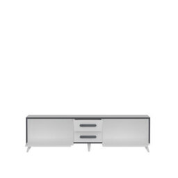 Decorotika Decorotik Tex Tv Stand  For Tv's Up To 70 Inch White And Anthracite - thumbnail 3