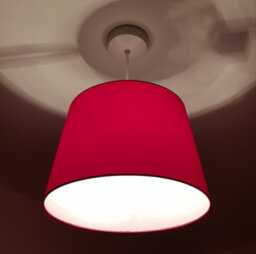 "K Living 14"" Satin Drum Ceiling Table Lamp Shade - Black" - thumbnail 3