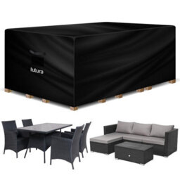 Futura 420D Rectangular 213X132X72Cm Waterproof Garden Furniture Cover, Outdoor Patio Weatherproof Rattan Sofa Shield - thumbnail 1
