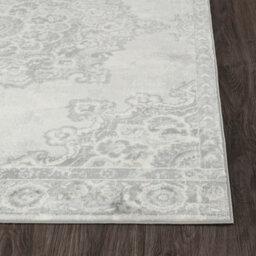 Livabliss Monaco-Vintage Grey Ivory Traditional Boho Living Dining Bedroom Rug 130 X 180 Cm Easy Care, Non Shedding - thumbnail 5